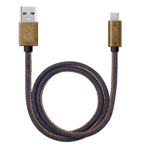 USB кабель Deppa microUSB 1.2м Jeans фото 