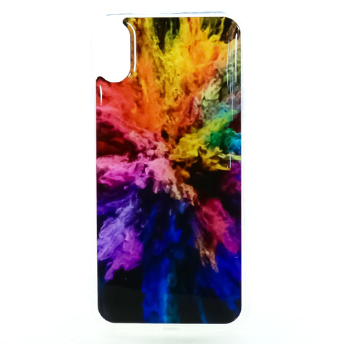 Накладка силиконовая IceTwice iPhone X Взрыв цвета  №1200 фото 