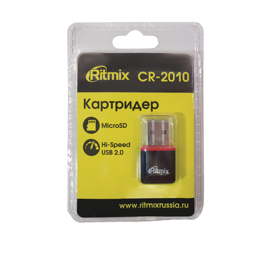 USB Card Reader RITMIX CR-2010 microSD USB 2.0 фото 
