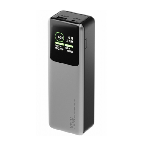Внешний аккумулятор Olmio T-20 20000mAh 100W QC/PD TFT LCD Titan фото 