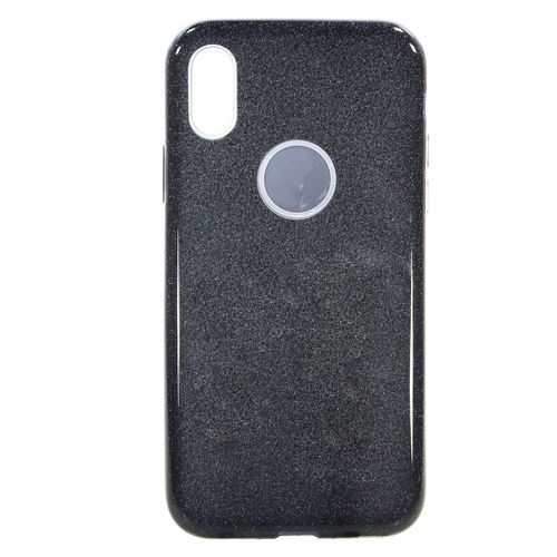 Накладка силиконовая Fashion Case Iphone X Shining 2 in 1 Black фото 