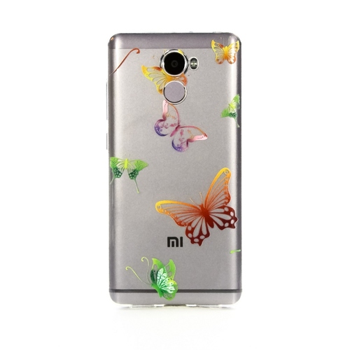 Накладка силиконовая Goodcase Xiaomi Redmi 4 Бабочки №2 фото 