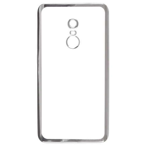 Накладка силиконовая skinBox chrome Xiaomi Redmi Note 4 Silver фото 