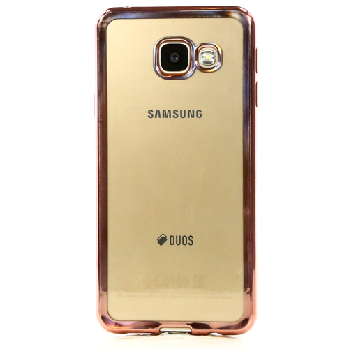Накладка силиконовая DF Samsung Galaxy A3 (2016) Rose Gold фото 