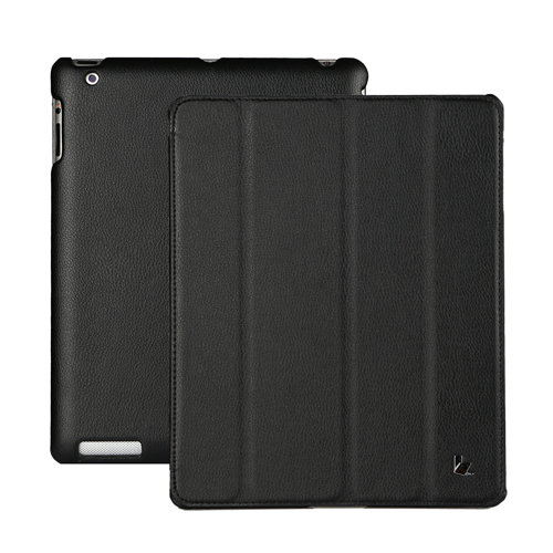 Чехол-книжка Jisoncase  iPad 2/3/4 кожаный Black фото 