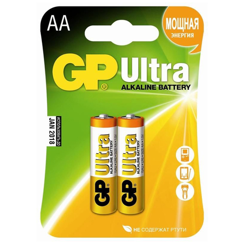 Батарея GP Ultra LR6 AA (блистер 2шт.) фото 