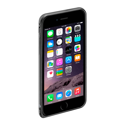 Бампер Deppa Alum для iPhone 6 и плёнка Black фото 
