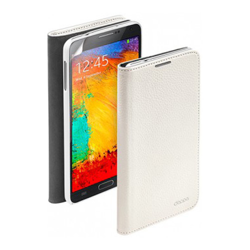 Чехол-книжка для Samsung N9000 Galaxy Note 3 Wallet Cover и защитная пленка, Deppa, белый фото 