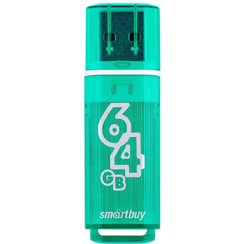 USB накопитель Smart Buy Glossy (64Gb) Green фото 