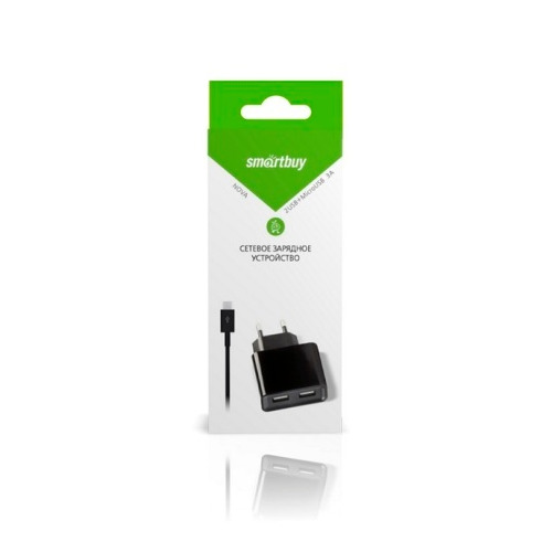 Сетевое зарядное устройство Smartbuy micro USB SBP-6050 3A фото 