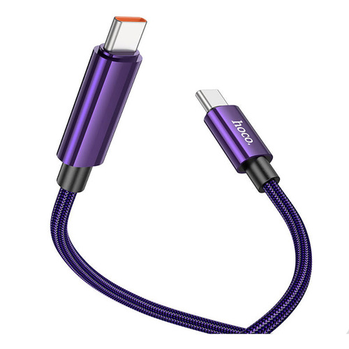 USB кабель Hoco U125 Type-C - Type-C 100W Purple фото 