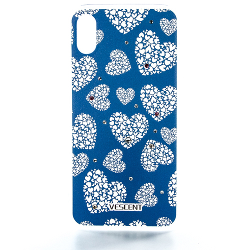 Накладка пластиковая Vescent iPhone X White Hearts фото 