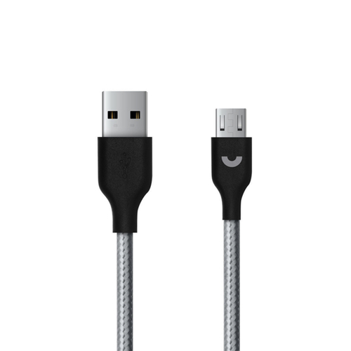 USB кабель Deppa Prime Line microUSB 1м нейлон Grey фото 