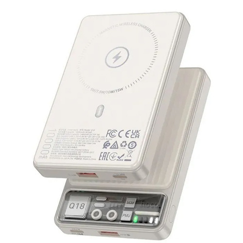 Внешний аккумулятор HOCO Q18 MagSafe 10000mAh White фото 