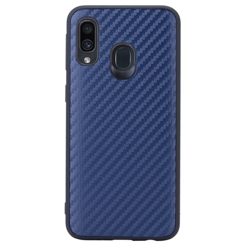 Накладка силиконовая G-Case Carbon Samsung Galaxy A40 Blue фото 